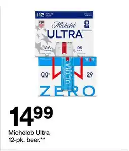 Target Michelob Ultra 12-pk. beer offer