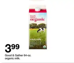 Target Good & Gather 64-oz. organic milk offer