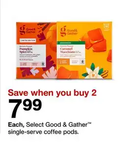 Target Select Good & Gather single-serve coffee pods offer