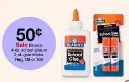 Target Elmer's 4-oz. school glue or 2-ct. glue sticks offer