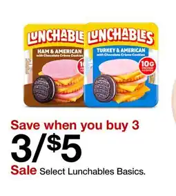Target Select Lunchables Basics offer