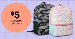 Target Dealworthy backpacks offer