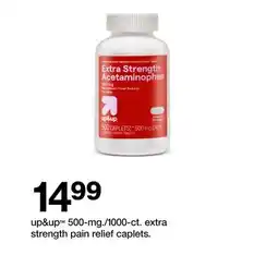 Target up&up 500-mg./1000-ct. extra strength pain relief caplets offer