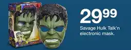Target Savage Hulk Talk'n electronic mask offer