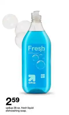 Target up&up 28-oz. fresh liquid dishwashing soap offer