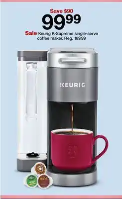 Target Keurig K-Supreme single-serve coffee maker offer