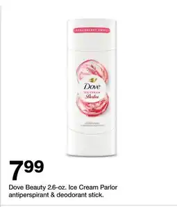 Target Dove Beauty 2.6-oz. Ice Cream Parlor antiperspirant & deodorant stick offer