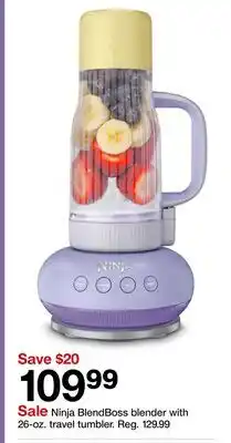 Target Ninja BlendBoss blender with 20-oz. travel tumbler offer