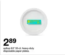 Target up&up 8.5 55-ct. heavy-duty disposable paper plates offer