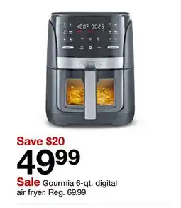 Target Gourmia 6-qt. digital air fryer offer