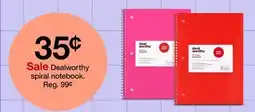 Target Dealworthy spiral notebook offer