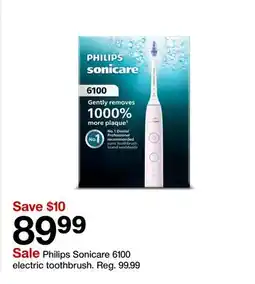 Target Philips Sonicare 6100 electric toothbrush offer