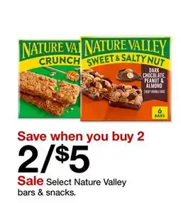 Target Select Nature Valley bars & snacks offer