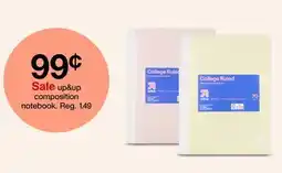 Target up&up composition notebook offer