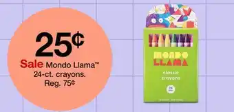 Target Mondo Llama 24-ct. crayons offer