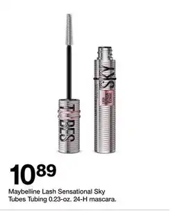 Target Maybelline Lash Sensational Sky Tubes Tubing 0.23-oz 24-H mascara offer