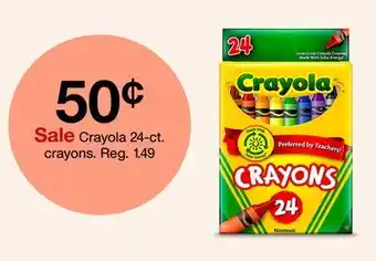 Target Crayola 24-ct. crayons offer