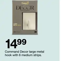 Target Command Decor large metal hook with 6 medium strips offer