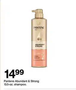 Target Pantene Abundant & Strong 13.5-oz. shampoo offer