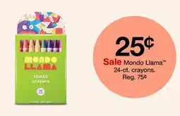 Target Mondo Llama 24-ct. crayons offer