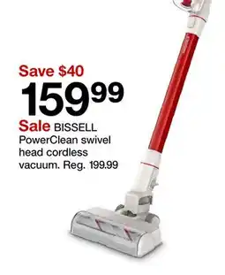 Target BISSELL PowerClean swivel head cordless vacuum offer