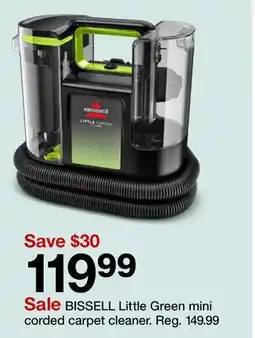 Target BISSELL Little Green mini corded carpet cleaner offer