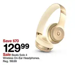 Target Beats Solo 4 Wireless On-Ear Headphones offer