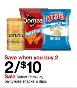Target Select Frito-Lay party-size snacks & dips offer