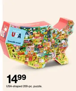 Target USA-shaped 200-pc. puzzle offer