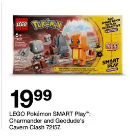 Target LEGO PokΓ©mon SMART Play : Charmander and Geodude's Cavern Clash offer