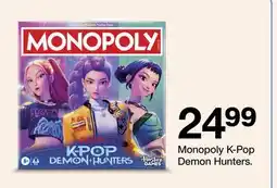 Target Monopoly K-Pop Demon Hunters offer