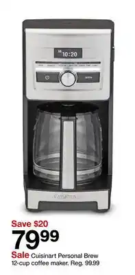 Target Cuisinart Personal Brew 12-cup coffee maker offer