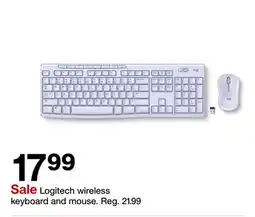 Target Logitech wireless keyboard and mouse offer
