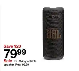 Target JBL Grip portable speaker offer
