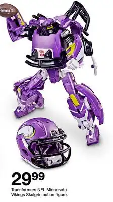 Target Transformers NFL Minnesota Vikings Skolgrin action figure offer