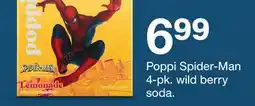Target Poppi Spider-Man 4-pk. wild berry soda offer
