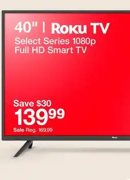 Target 40 | Roku TV Select Series 1080p Full HD Smart TV offer