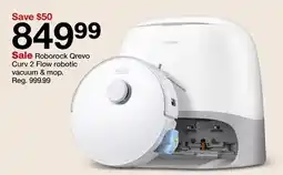 Target Roborock Qrevo Curv 2 Flow robotic vacuum & mop offer