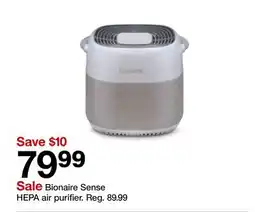 Target Bionaire Sense HEPA air purifier offer