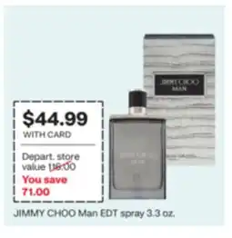 CVS JIMMY CHOO Man EDT spray 3.3 oz offer