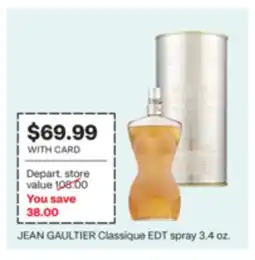 CVS JEAN GAULTIER Classique EDT spray 3.4 oz offer