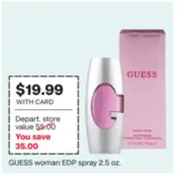CVS GUESS woman EDP spray offer