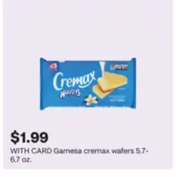 CVS Gamesa cremax wafers 5.7- 6.7 oz offer