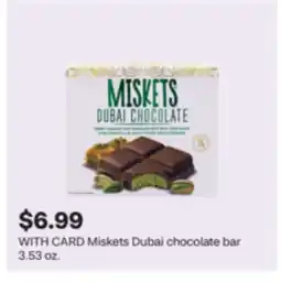 CVS Miskets Dubai chocolate bar 3.53 oz offer