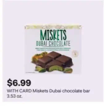 CVS Miskets Dubai chocolate bar 3.53 oz offer