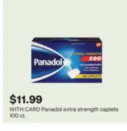 CVS WITH CARD Panadol extra strength caplets offer