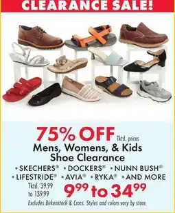 Boscov's Mens, Women's, & Kids Shoe Clearance offer