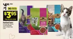 Dollar General Heartland Farms Cat Food Ship 'N Shore or Seafood Medley 2.8 lb. or Kitten Food 2.4 lb offer