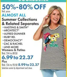 Boscov's ALMOST ALL Summer Collections & Related Separates offer