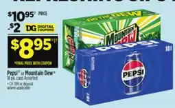 Dollar General Pepsi or Mountain Dew offer